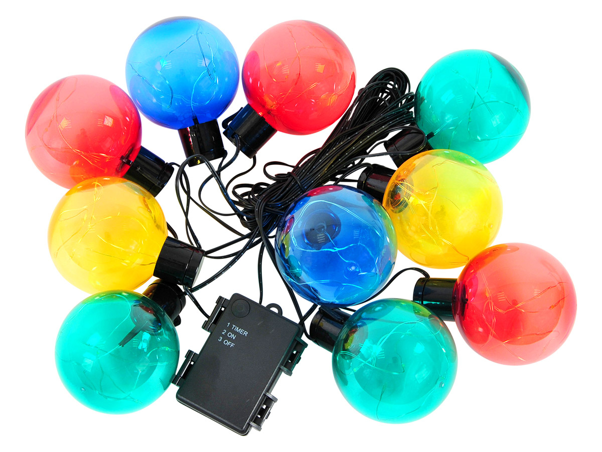 Guirnalda de fiesta de 50 luces LED de colores deco light