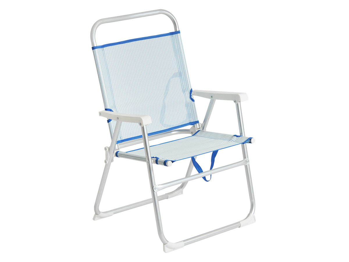Silla plegable de aluminio