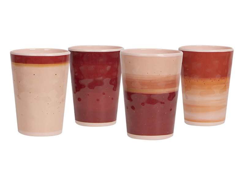 Bo-Camp Halo Terra vasos – set de 4