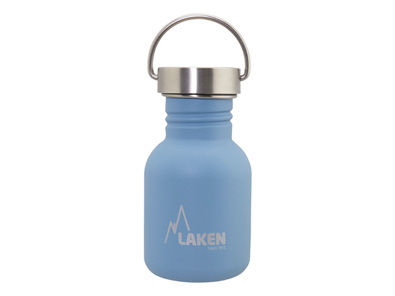 Laken Basic Steel botella para beber de 350 ml – Light blue
