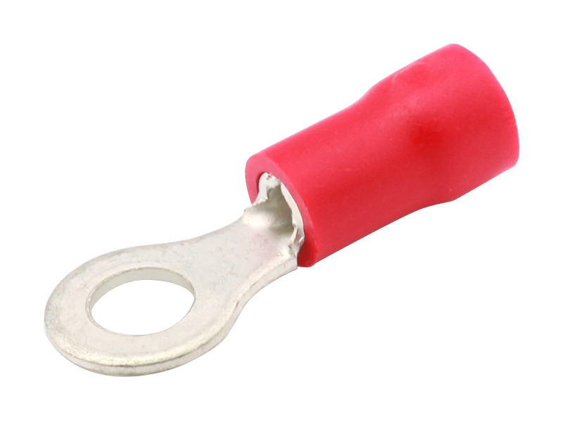 Set de 10 terminales de anillo rojas – 5,3 MM