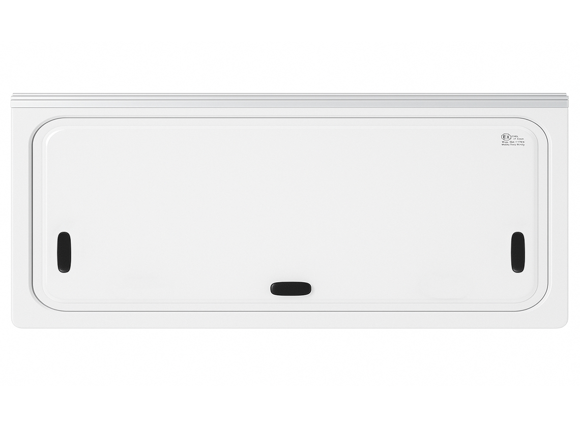 NRF 1450 x 600 mm ventana tintada abatible doble cristal – grey