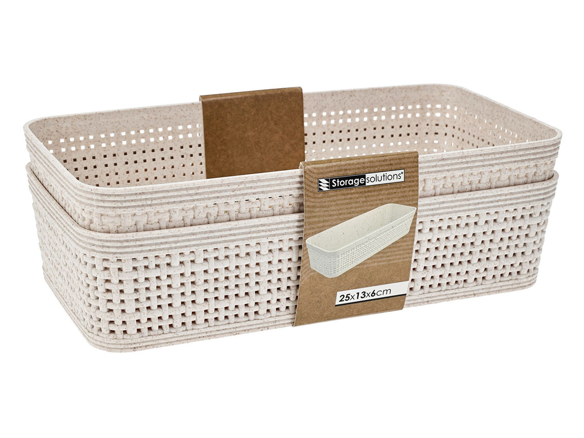 Storage Solutions set de 2 cestas de almacenaje – 1,95 litros