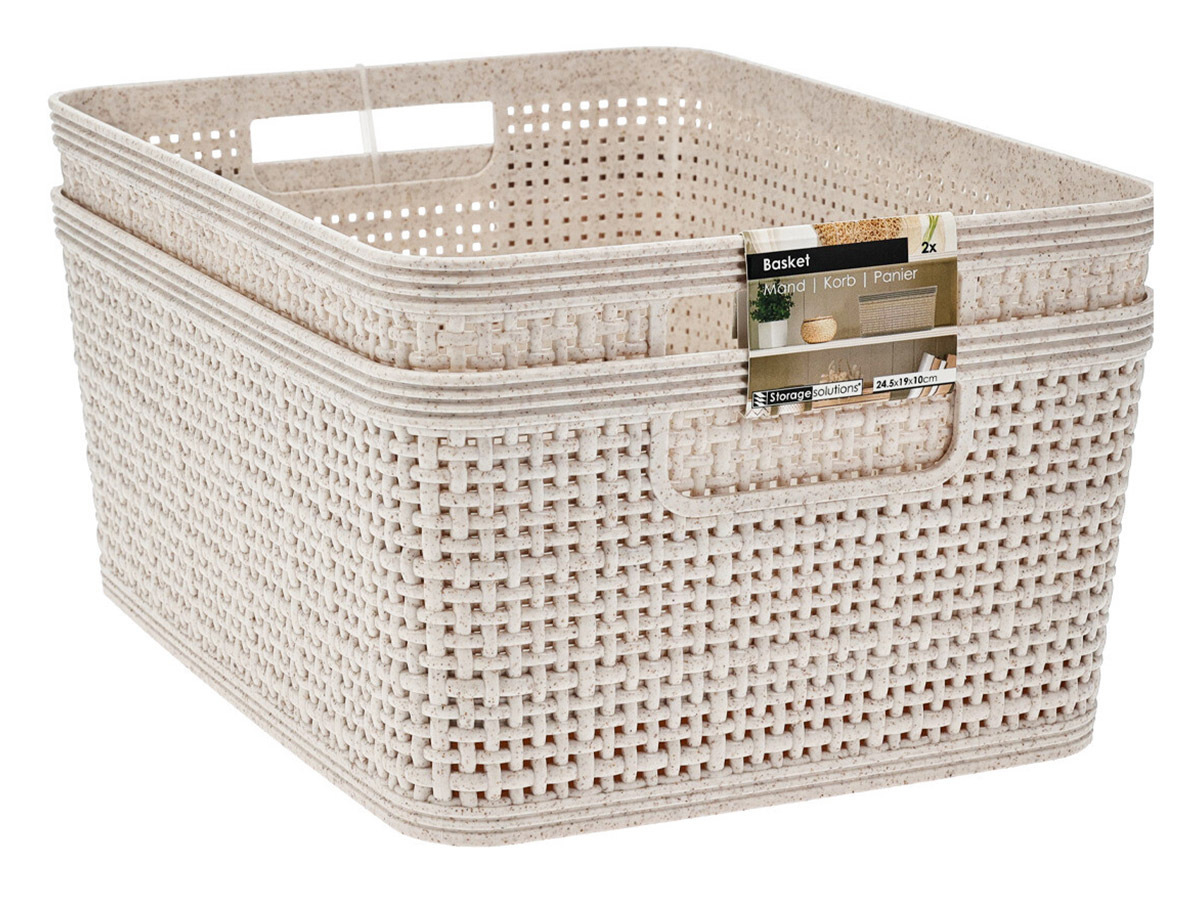 Storage Solutions set de 2 cestas de almacenaje – 4,65 litros