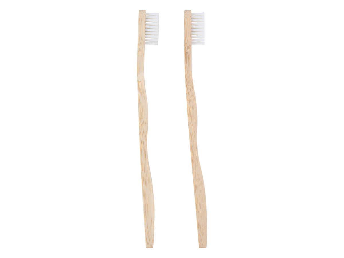 Set de 2 cepillos de dientes de bambú