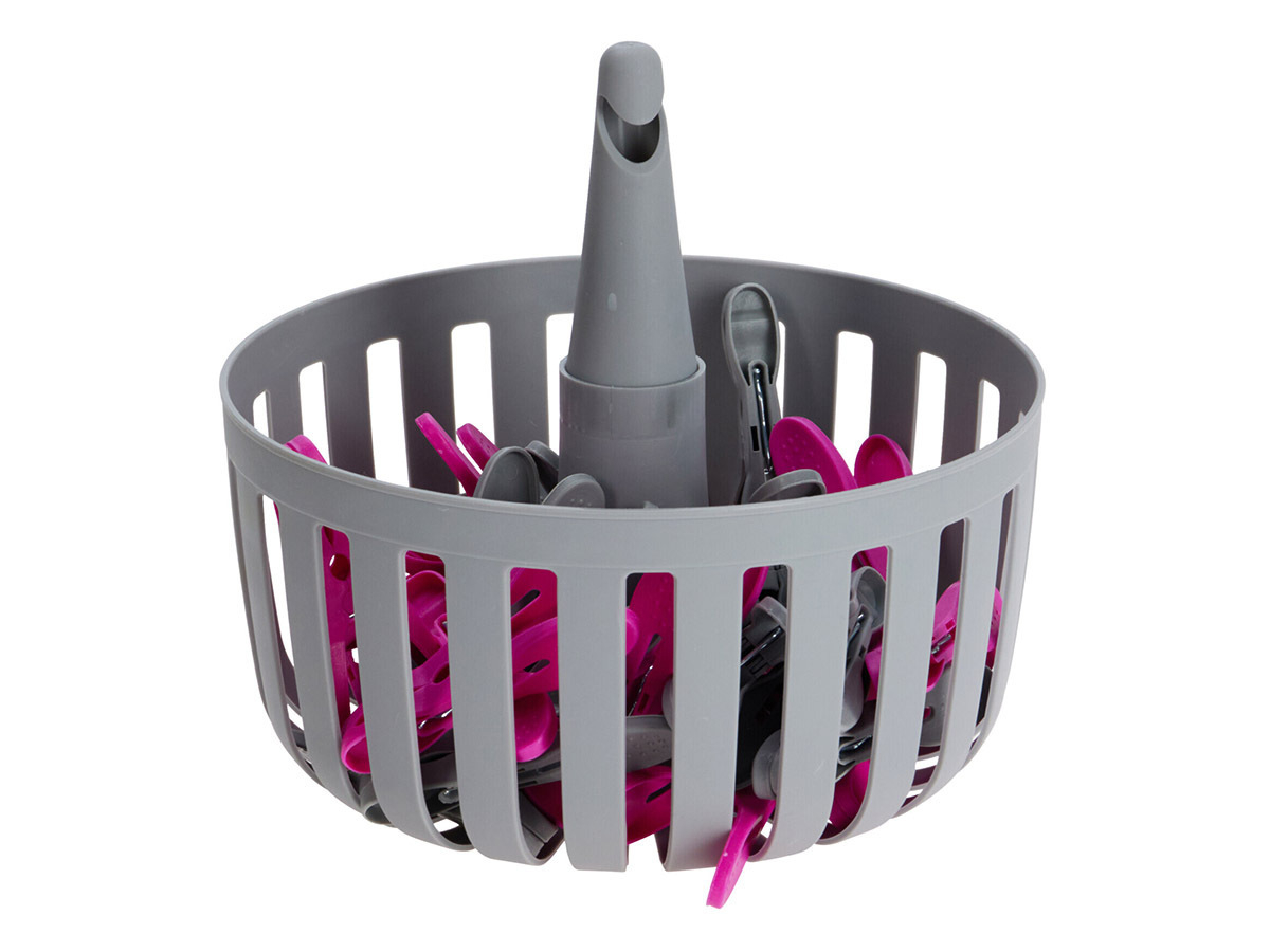 Ultra Clean cesta con 30 pinzas para tender la ropa